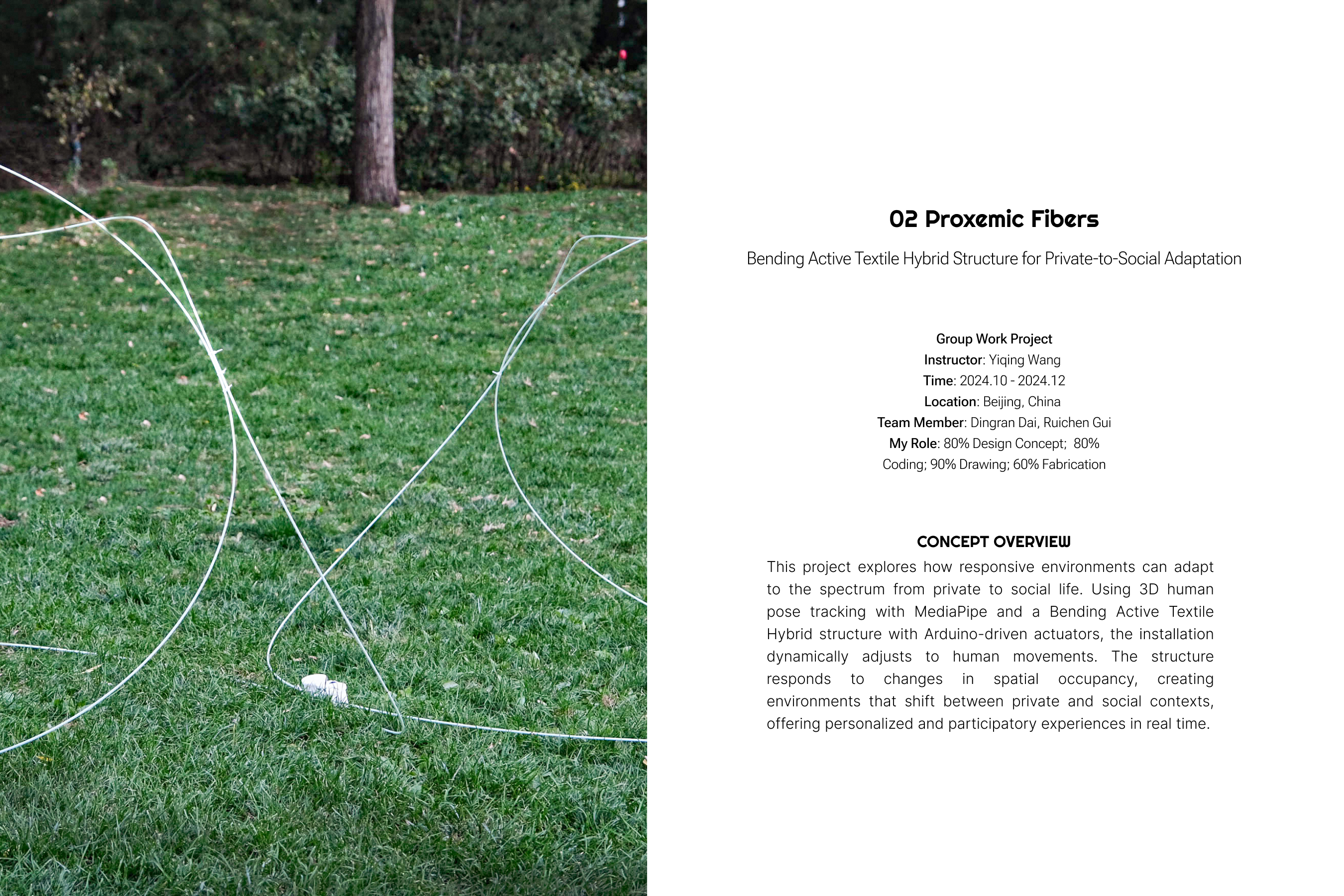 Proxemic Fibers - Portfolio 1